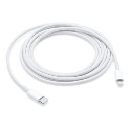 Cablu de date Apple MW2R3ZM/A, USB-C male - Lightning, 2m, Alb