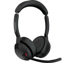 Casti Call Center Wireless cu microfon Jabra Evolve2 55, USB-C, Negru