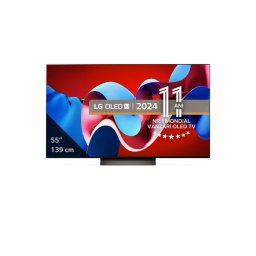 Televizor LG OLED evo 55C41LA, 139 cm, Smart, 4K Ultra HD, 100 Hz, Clasa G (Model 2024), Negru