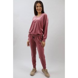 COMPLEU SPORT DIN CATIFEA CU DECOLTEU IN V SPLENDIDOZZO TALIE UNICA Roz