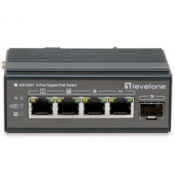 Switch Comutator IGP-0501, 4 porturi, PoE, Negru