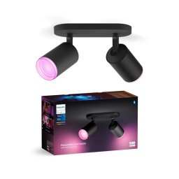 Philips Hue FUGATO LED RGBW spot 2xGU10/4,2W/230V negru dimabil