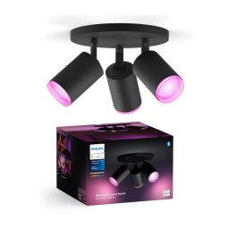 Philips Hue FUGATO LED RGBW spot 3xGU10/4,2W/230V negru dimabil