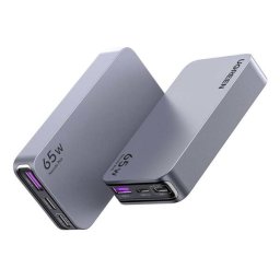 Incarcator de retea 2x USB Type-C,1x USB GaN 65W Gri
