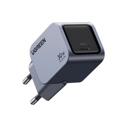 Incarcator de retea USB Type-C Fast Charger GaN 30W Gri