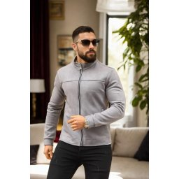 24285 Dewberry Suede Mens Jacket-GREY