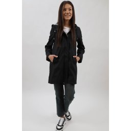 TRENCI MIDI IMPERMEABIL BELLISA Negru M-L