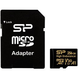 Card memorie microSDXC High Endurance Golden Series 256GB V30 UHS-1 U3 A1 4K UHD + adapter
