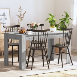 Masa de bucatarie, sonoma gri, 140x74,5x76 cm,lemn prelucrat GartenMobel Dekor