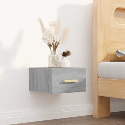 Noptiera montata pe perete gri Sonoma 35x35x20 cm GartenMobel Dekor
