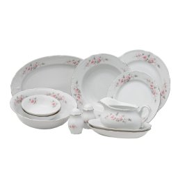 CONSTANCE decor FLORAL Serviciu masa portelan Bohemia 12 persoane ( 45 piese )