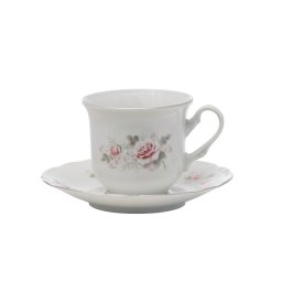 CONSTANCE decor FLORAL - Serviciu de ceai portelan Bohemia (6 persoane - 12 piese)