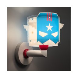 Dalber 61819 - Aplica de perete pentru copii BLUE HERO 1xE27/15W/230V