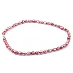 Colier Perle Borealy Oval Bronze Peach