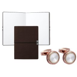 Set Butoni Borealy Grand Duke si Note pad Burgundy Hugo Boss