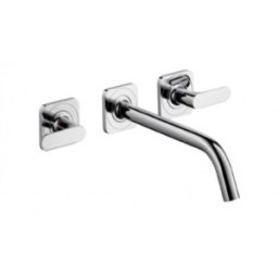Baterie lavoar cu 3 gauri,montaj pe perete, Hansgrohe seria Axor Citterio M
