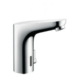 Baterie lavoar Hansgrohe cu control al temperaturi gama Focus, crom, conexiune la retea