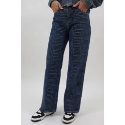 BLUGI DENIM REGULAR FIT CU TALIE MEDIE SI BUZUNARE APLICATE MARQUISE S Denim