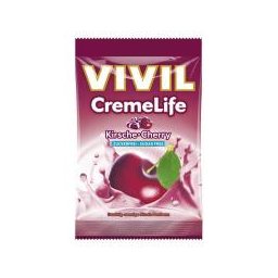 Bomboane creme life cu cirese, fara zahar 90gr VIVIL