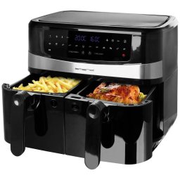 Friteuza cu aer cald Smart Fryer 2400 W 4,5+4,5L Cool touch Negru