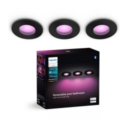 Philips Hue XAMENTO 3x LED RGBW stmívatelné koupelnové svítidlo 1xGU10/4,2W IP44