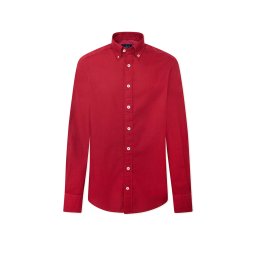 HACKETT Cămaşă Drop 2 Ess Gmt Dyed Oxford HM3010028 274 winter red