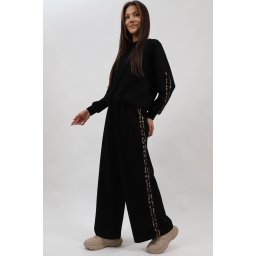 COMPLEU SPORT INSERTIE ANIMAL PRINT MALLY TALIE UNICA Negru