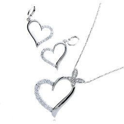 Lovely Butterfly White Set cristale