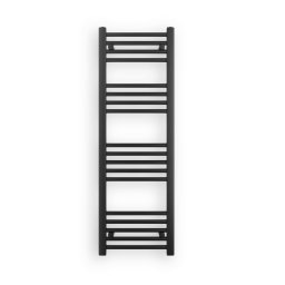 Calorifer baie, tip portprosop, radiator baie, 120 x 40 cm, otel, negru mat