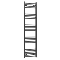 Calorifer baie, radiator baie, port prosop, 160 x 40 cm, otel, negru mat
