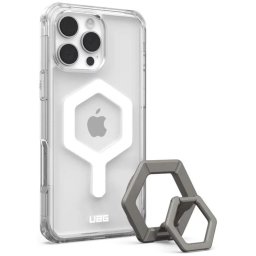 Husa UAG Plyo Magsafe, Ice White/Titanium Stand - iPhone 16 Pro Max