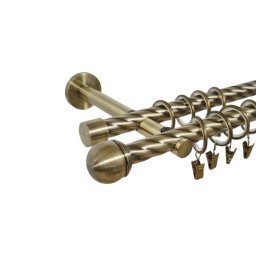 Galerie dubla twist prindere perete picior universal todi max 19/19 aur antic