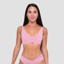 GymBeam Sutien fără cusături Dusty Rose S