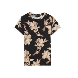 TED BAKER T-Shirt Nouraa Printed Fitted Tee 277058 black