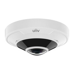 Cameră IP fisheye interior, 5 MP, lentilă 1,4 mm, IR 10 m, 2 microfoane, PoE 802.3af, IK10 - Uniview IPC815SB-ADF14K-I0