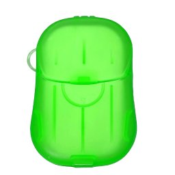 Dispozitiv cu Foite da Sapun Ideal pentru Calatorii, Verde, 20 Buc Compact, Portabil, Igienic