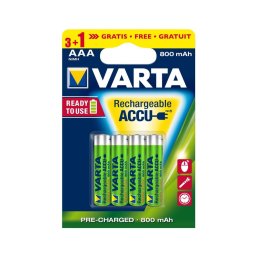 Varta 5670 - 3+1 buc Baterii reîncărcabile ACCU AAA Ni-MH/800mAh/1,2V