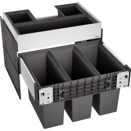 Cos de gunoi incorporabil Blanco SELECT II 60/3 Orga, 3x15 l, gri, corp 600 mm, cos plastic, 526209