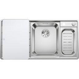 Chiuveta Blanco AXA III 6 S-IF, cuva dreapta, otel satinat, 100 cm, tocator inclus, 522104