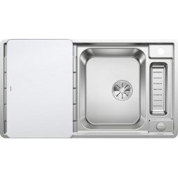 Chiuveta Blanco AXA III 5 S-IF, otel satinat, 91 cm, tocator sticla, 522103