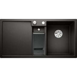 Chiuveta bucatarie BLANCO COLLECTIS 6 S Silgranit InFino, cos de sortare, neagra, 100 cm, 525866