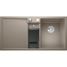Chiuveta bucatarie BLANCO COLLECTIS 6 S Silgranit InFino, cos de sortare, trufe, 100 cm, 523351