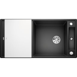 Chiuveta BLANCO AXIA III XL 6 S Silgranit InFino cu tocator sticla, antracit, 100 cm, 523510