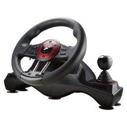 Volan gaming FlashFire Force Wheel negru cu rosu