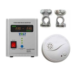 SET UPS VOLT Polska SInus PRO 800VA 500W centrala termica baterie externa