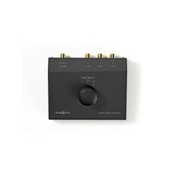Comutator 3x CINCH - 1x CINCH NEDIS ASWI2403BK