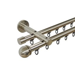 Galerie dubla teava profil todi max,prindere perete 19/19 inox