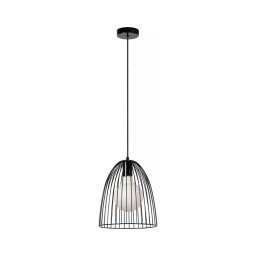 Lustră pe cablu Lucide 74417/01/30 MACARONS 1xE27/40W/230V d. 24,5 cm negru