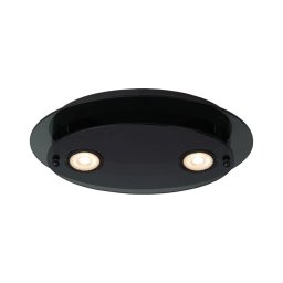 Plafonieră Lucide 79181/02/30 OKNO 2xGU10/5W/230V negru