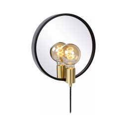 Aplică cu oglindă Lucide 36213/31/30 REFLEX 1xE27/25W/230V negru